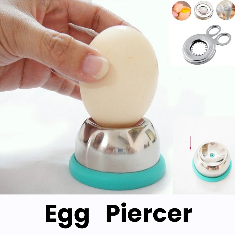 Egg Piercer Stainless Steel Needle Hole Puncher Eggs Poacher Endurance Seperater Bakery Kitchen Tool