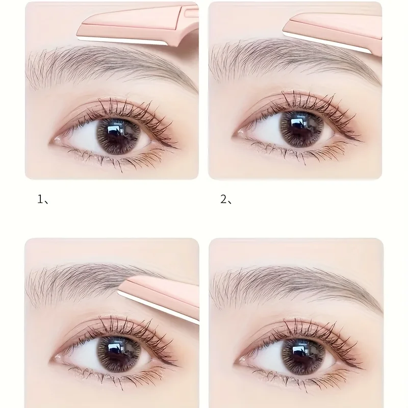 1pc/3pcs Portable Eyebrow Trimmer - Foldable Epilator Set Facial Shaver Beauty Tools Eyebrow Trimmer 6