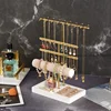 Jewelry Display Stand Retro Earring Wood Bracelet Organizer Vintage Holder Storage Rack 2
