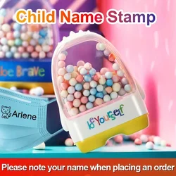 Customized Name Stamp Paints Personal Student Child Baby Engraved Waterproof Non-fading Kindergarten Cartoon Clothing Name Seal