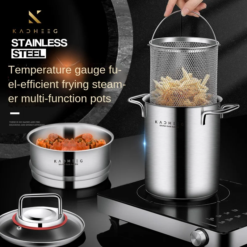 VENTION Induction Steamer Pot for Cooking, Small Vegetable Steamer,  Stainless Steel Steamer, 7.1 Inch