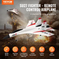 VEVOR SU27 RC Plane 2.4G  Remote Control Flying Model Glider Airplane with 2 Batteries Aircraft Foam Toys for Children Gifts 2