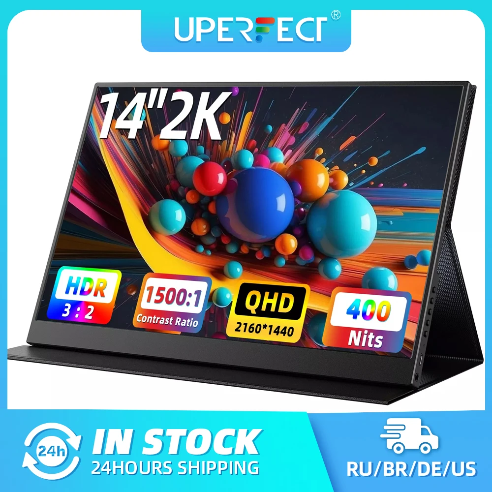 未使用✨️ ポータブルモニター Uperfect 2K 14 インチ Amazon.co.jp: 14インチ モバイルモニター 2K UPERFECT モバイル