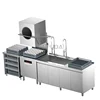 Automatic Dishwasher Heavy Duty Kitchen Dishwasher 201 Stainless Steel Commercial Hotel Restaurant Dishwasher 60 Baskets/hour 2