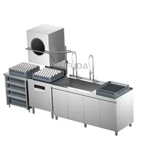 Automatic Dishwasher Heavy Duty Kitchen Dishwasher 201 Stainless Steel Commercial Hotel Restaurant Dishwasher 60 Baskets/hour 2