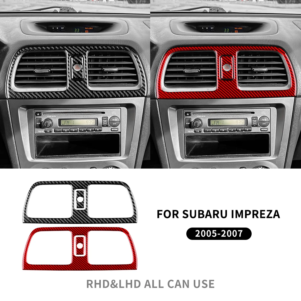 

Настоящая мягкая наклейка из углеродного волокна для Subaru Impreza 2005 2006 2007 CD панель центральный выход вентиляционная решетка CD рамка аксессуары для интерьера