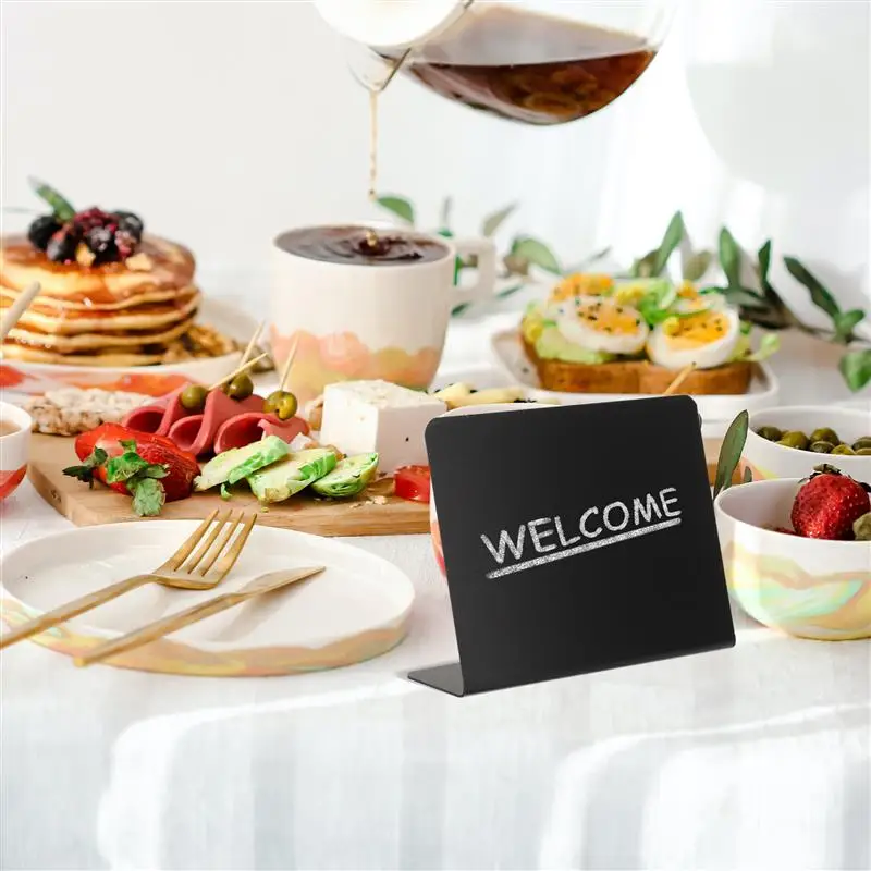 Sign Chalkboard Signs Food Mini Board et Party Chalkboards Labels Message Blackboard Chalk Table Display Price Tabletop