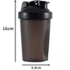 400ML Shaker Bottle with Stainless Ball BPA Free Plastic Protein Shakes Leakproof for Powder Workout Gym Sport 2
