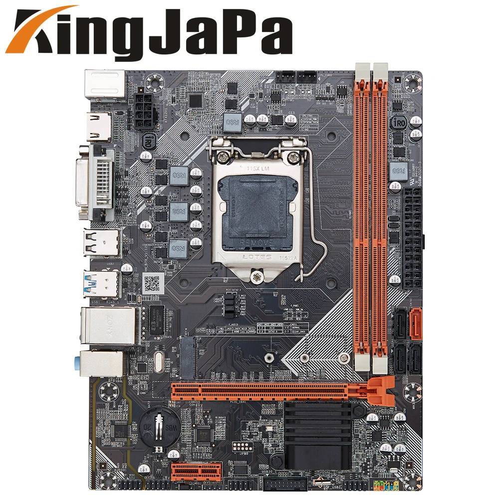 

KingJaPa B75 Desktop Motherboard Socket LGA 1155 i3 i5 i7 Processor DDR3 Micro ATX Original New Mainboard VGA HDMI DVI USB3.0