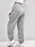 Comfortable High Waist Sweatpants for Women  Stretchy and Soft Everyday Pants with Elastic Waistband 2