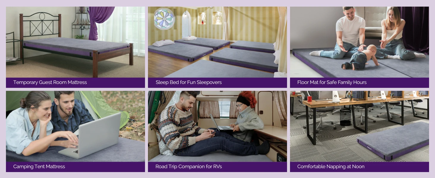 camping mattress memory foam
