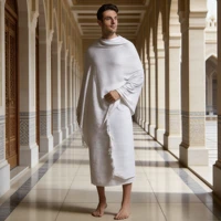 1 set ihram hajj towel for men muslim 2 piece pilgrimage clothing arab middle east apparel