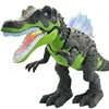 Large Electric Dinosaur Toy Jurassic Park World Walking Dinosaur Robot With LED Light Sound Tyrannosaurus Rex Toys For Boys Kids 3