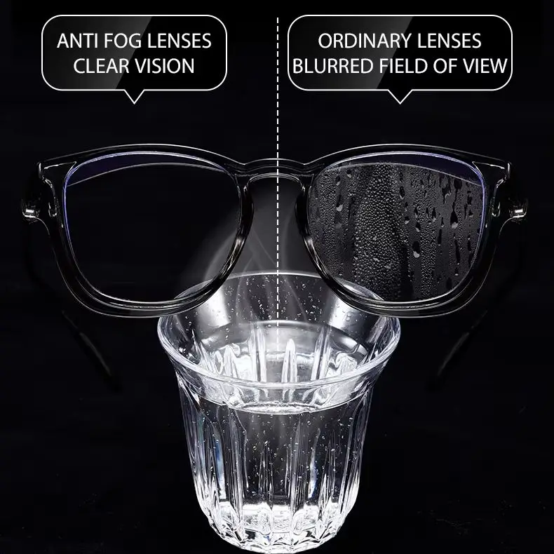 Advanced Anti-Fog Safety Glasses with Side Shields and Blue Light Protection