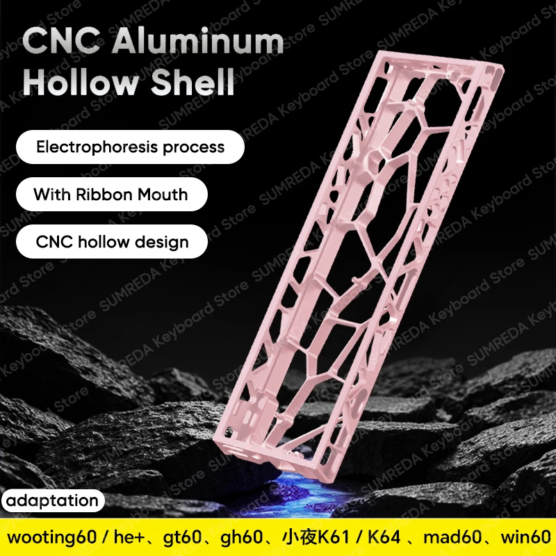 Premium Aluminum Keyboard Case for 60% Layouts - Holy60 Edition