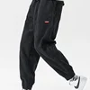 Baggy Corduroy Sweatpants Men Solid Color Casual Autumn Winter Tech Fleece Sport Loose Joggers Harem Pants Male Long Trousers 5