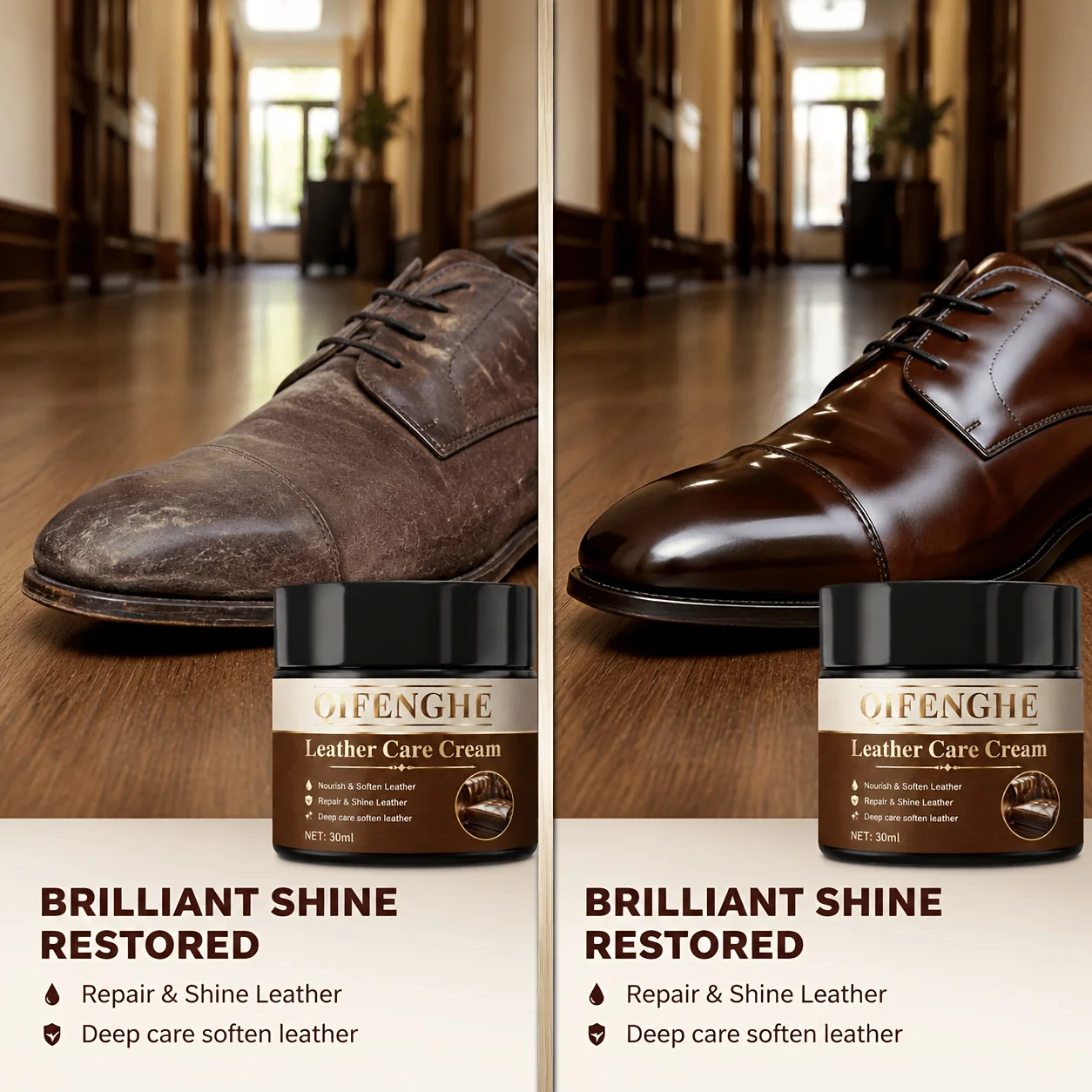 All-Purpose Leather Care Balm, Soften, Restore & Add Water-Resistant Shine