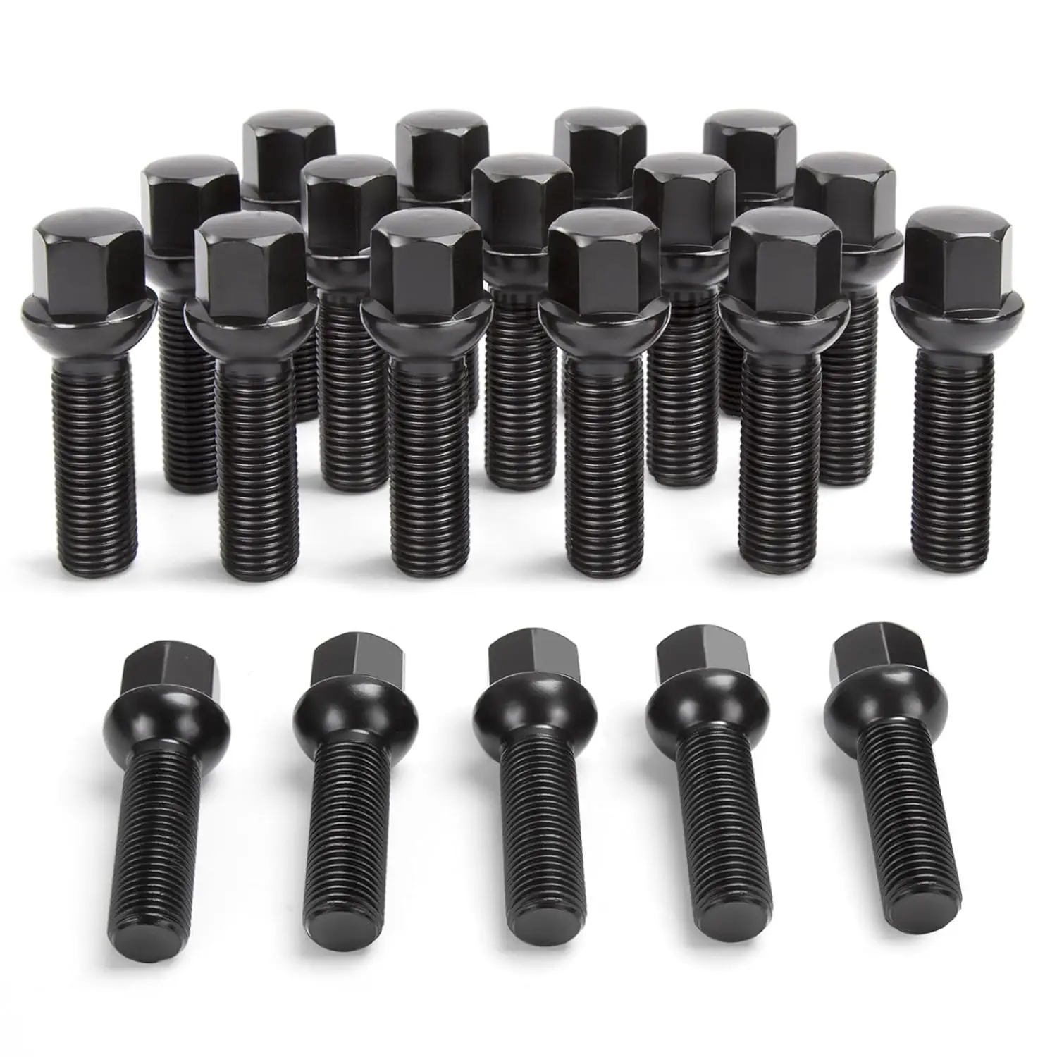 m14x1.5 Extended Lug Bolts 40mm/45 Shank Length Ball Seat Wheel Bolts for Volkswagen Quattro