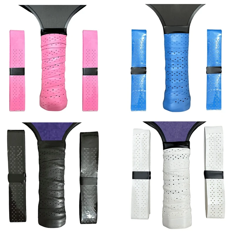 

Hot 1 Pair Of Pickleball Racket Tennis Racket Grips Sweat-Absorbent Anti-Slip Tape Wrap Tape For Handles