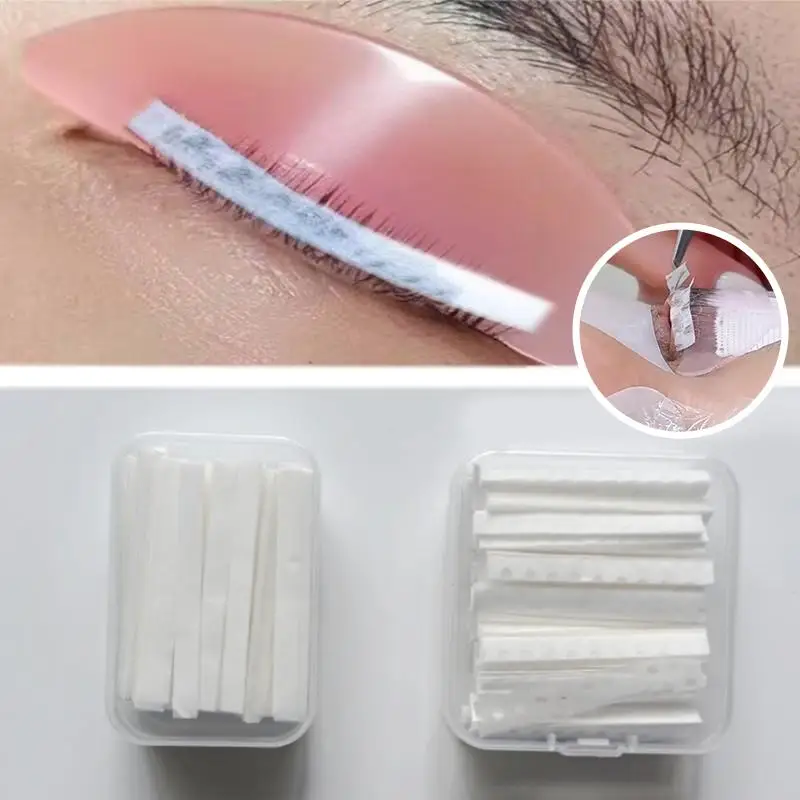 500/1000Pcs 속눈썹 펌 커버링 페이퍼 케라틴 속눈썹 리프팅 필름 프레스 속눈썹 프레싱 페이퍼 컬링 고정 속눈썹