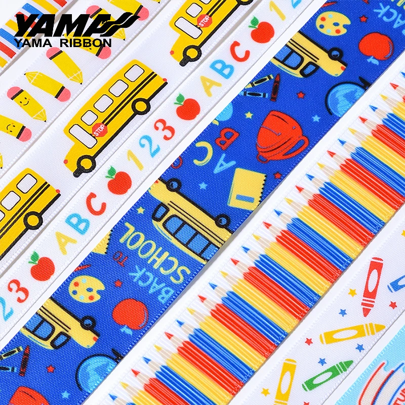YAMA 어린이 날 리본, 학교 무도회 축하 공예, DIY 선물 포장, 파티 장식, 롤 당 10 야드, 9, 16, 25mm