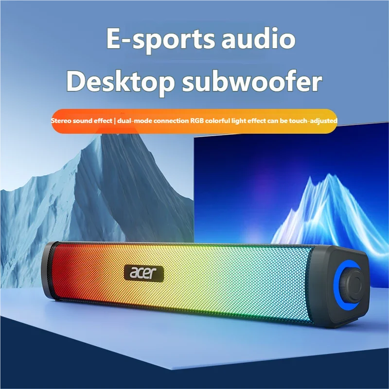 Acer RGB Bluetooth Stereo Soundbar with 3D Surround and USB Connectivity