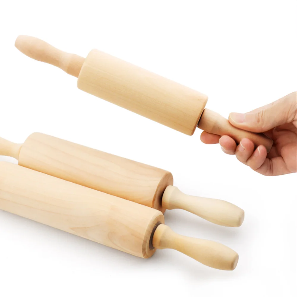 Solid Wooden Ceramic Rolling Tool Soft Mud Roller Pin Mud Pieces Forming Pottery Ceramics Rod Clay Stick for Diy Modeling Tools