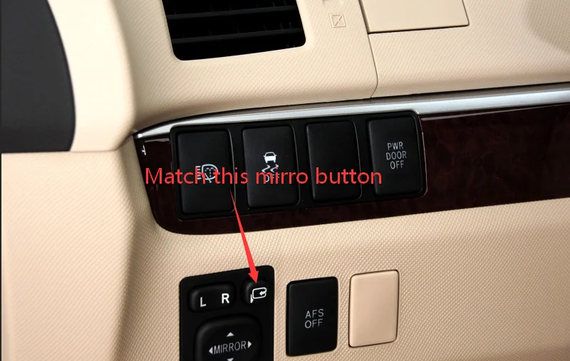 Auto Mirror Accessories Car Side Mirror Folder Folding Spread Kit for Toyota Previa 2007-/ Estima 2007-ACR50 car auto folding side mirror