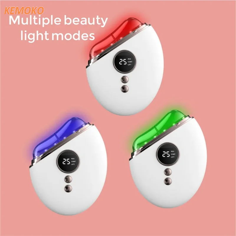 Massager Face Roller EMS Vibration Heating Massage Face Skin Rejuvenation Skin Tightening Beauty Device Lifing Thin facial massager