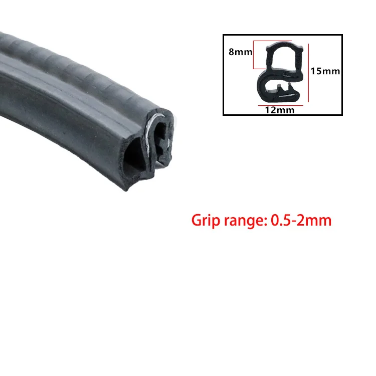 Durable U-Type Rubber Edge Guard - Anti-Collision & Waterproof Sealing Strip