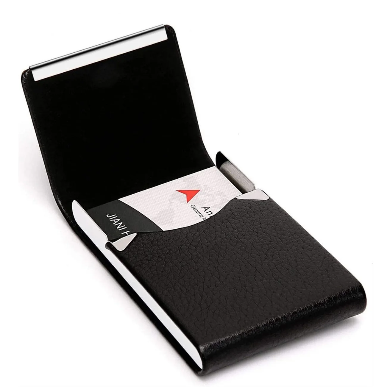 Woman Card Holder Men ID Blocking Aluminum Metal Slim Wallet Money Bag Anti-scan Credit Card Holder Thin Case Small Male Wallet