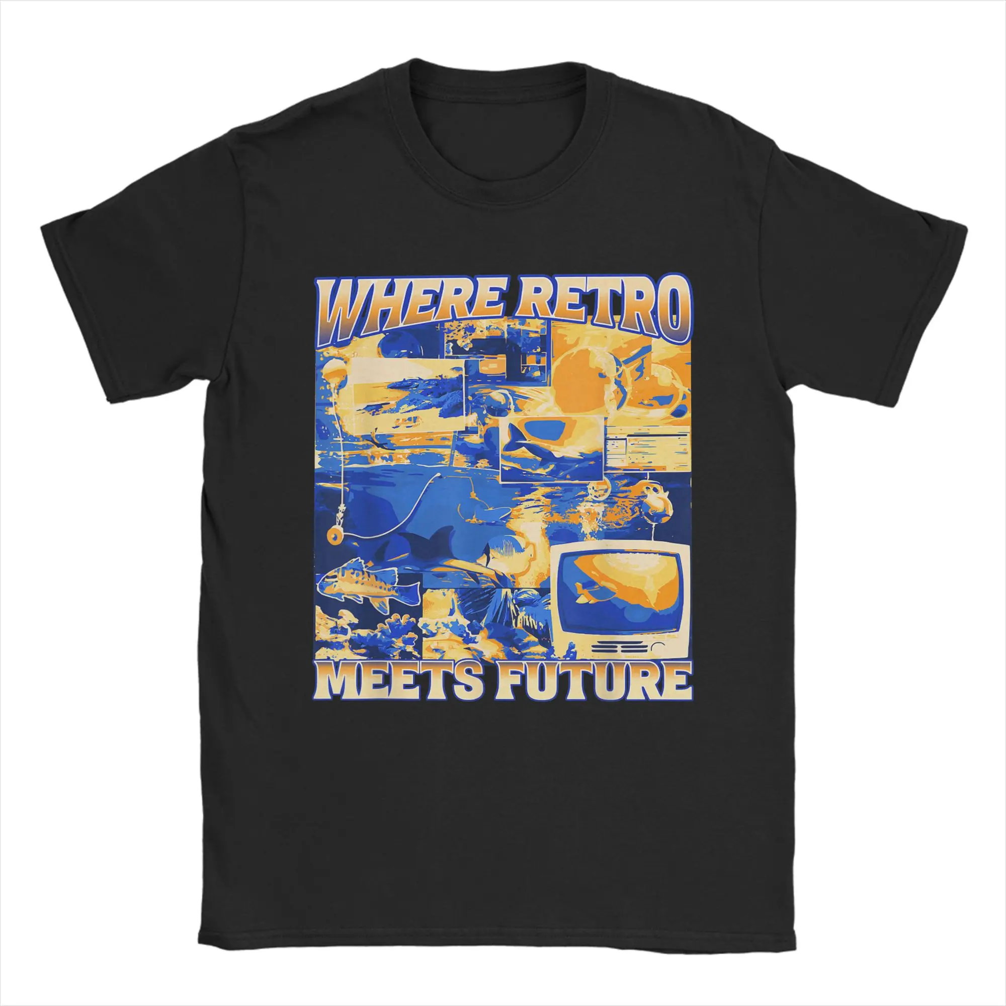 Frutiger Aero Men's Fashion Collection: Comfy & Stylish 100% Cotton Crew Neck Short Sleeve T-Shirt