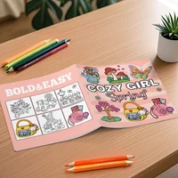 Cozy Girl Spring Art Coloring Book Adventure Color Cozy Adult Picture Book 24Page Cute Drawing Books Perfect Gift For Relaxation 2