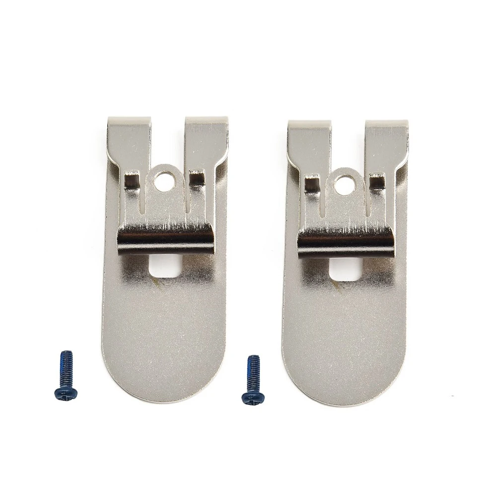 1/2pcs N435687 Belt Hook Clip Kit For DCF620 DCF620B DCF622 Drywall Screwgun Steel Belt Clips With Screws Replacement