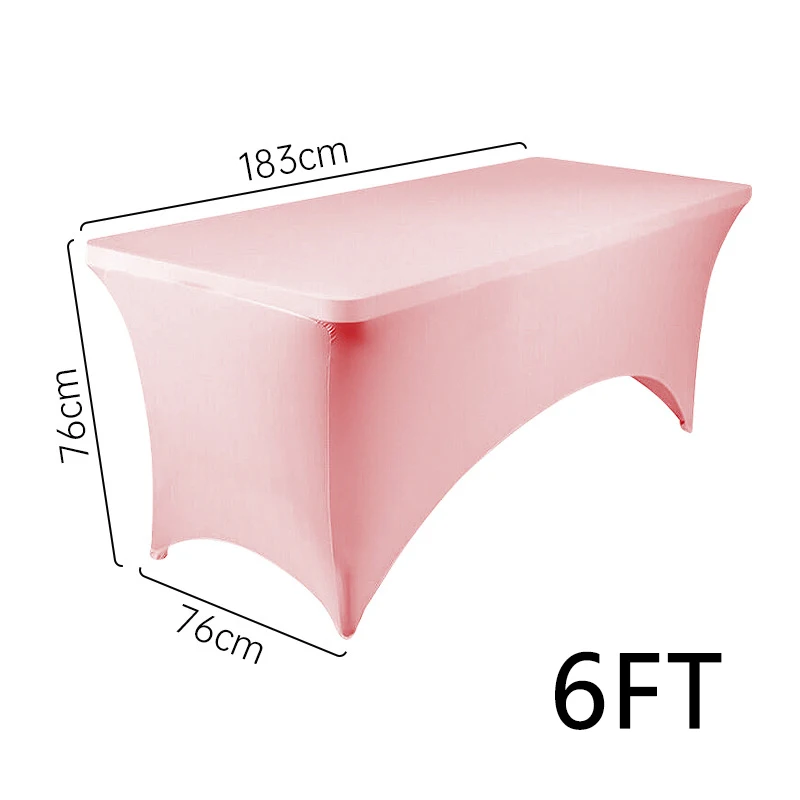Beauty Salon Massage Elastic Bed Cover High Stretch Wedding Hotel Birthday Table Cover Buffet Cloth Table Set Tablecloth Decor