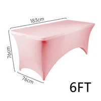 Salon de beauté Massage élastique couverture de lit haute extensible mariage hôtel anniversaire Table couverture Buffet tissu Table ensemble nappe décor 4