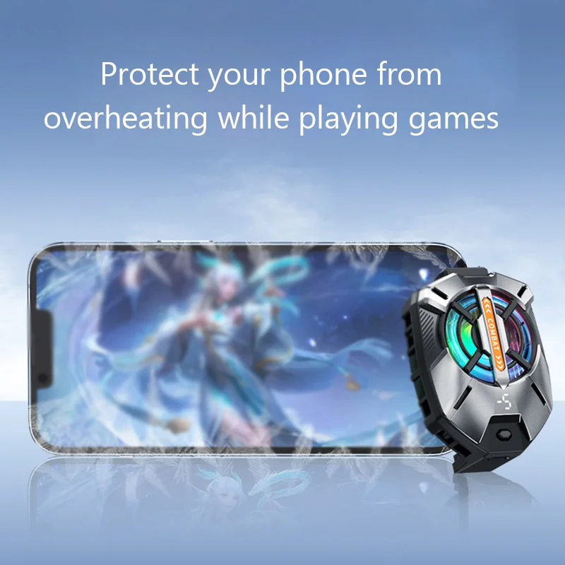 Back Clip Mobile Phone Cooler Quiet Three-speed Adjustable Mobile Phone Rapid Cooling Radiator Summer Heat Sink for Xiaomi Huawe