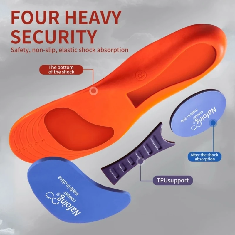 Sport Orthopedic Insoles for Feet Men Women EVA Breathable Shock Absorption for Running Basketball Care shoe insoles orthopedic insoles