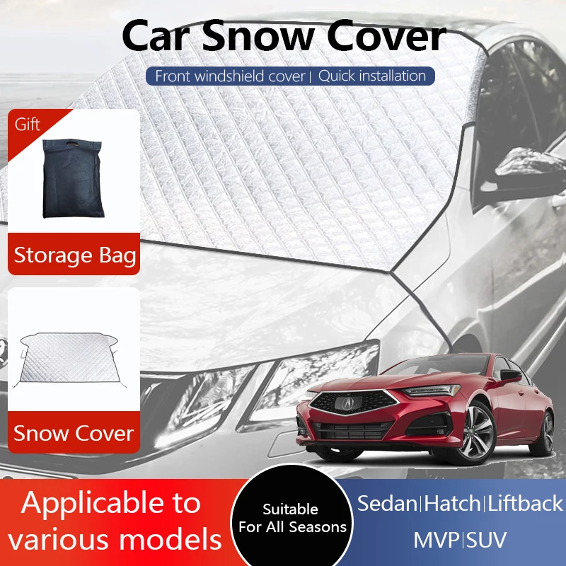

Car Winter Snow Ice Shields Fit Snow Protection Antifreeze Front Windshield Covers Universal Thin Double Sideds Auto Accessories