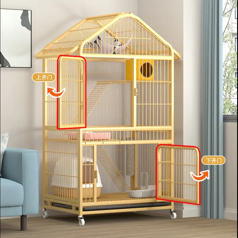 

Cat Cage Household Villa House Integrated Large Free Space Large House