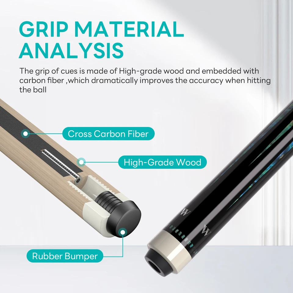 デビッドローマンキュー David loman-ビリー・プールスティック,プロテーパーシャフト,カーボン