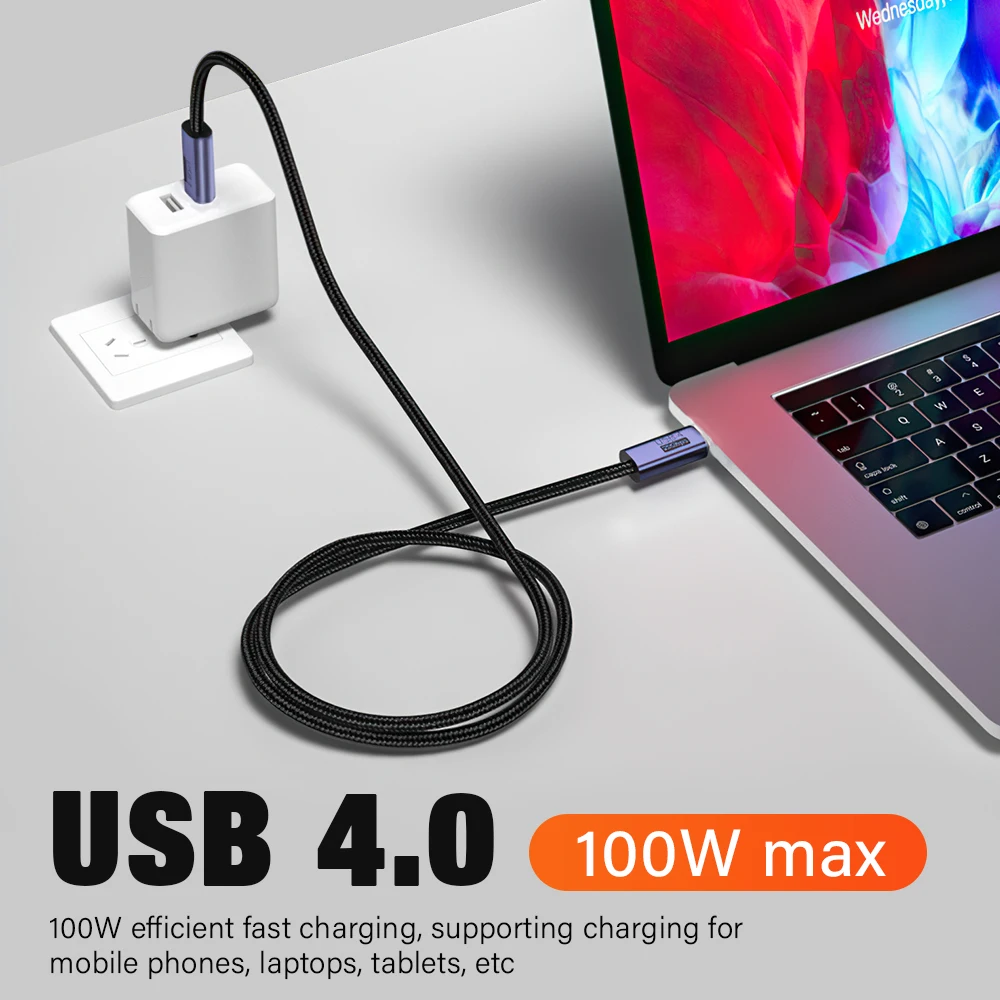 240W USB C To USB C Super Fast Charging Cable Braided With 8K Video 40Gbps Speed For IPhone 16 15 Pro Max Samsung Galaxy S24 S25 - 44