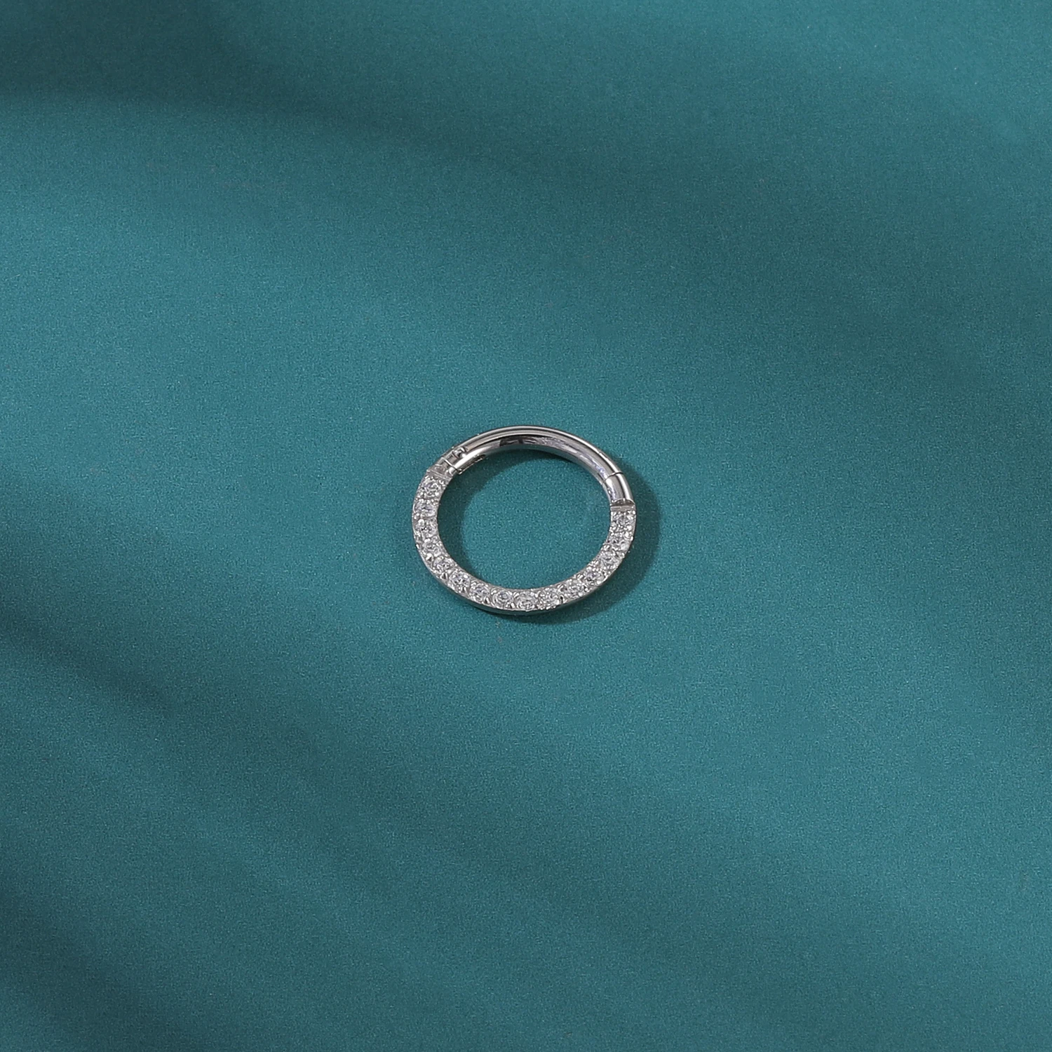 16G Zirconia Nose Ring Women Stainless Steel Septum Ring Industrial Black Color Nostril Piercing Helix Earring Body Jewelry