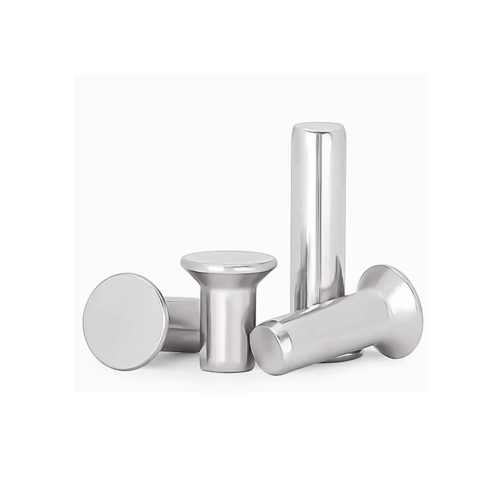 M1 M1.2 M1.4 M1.6 M2 M2.5 M3 M4 M5 M6 GB869 304 A2-70 Stainless Steel Flat Countersunk Head Solid Self Plugging Rivet 10 50pcs rivets and fasteners