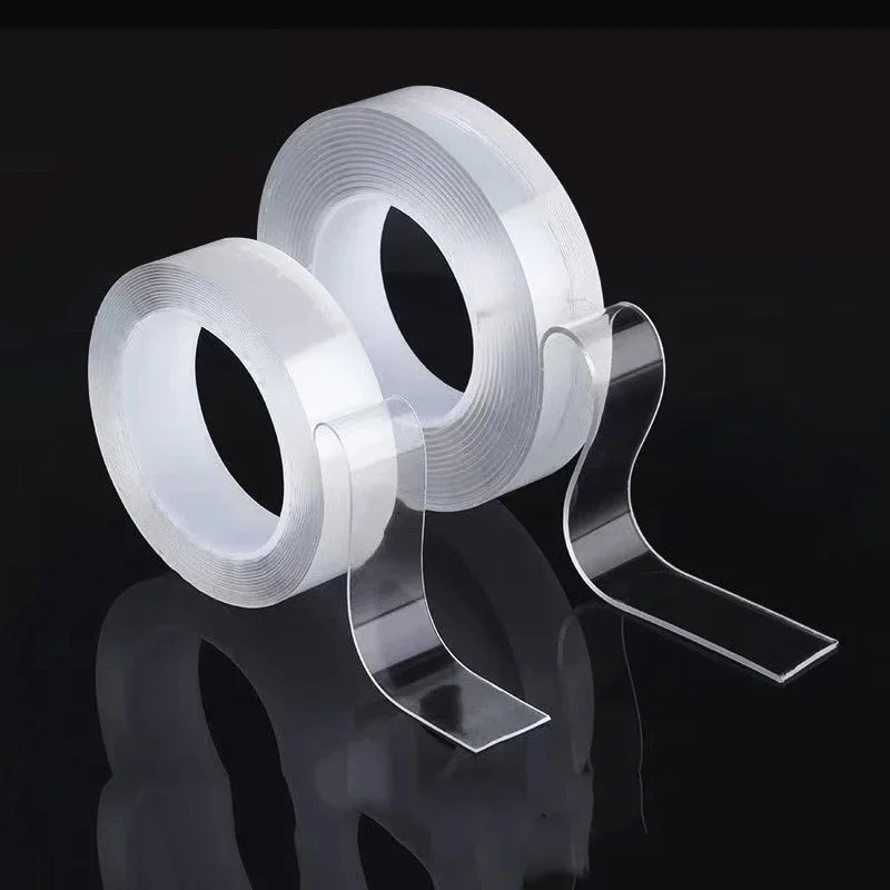 Double Sided Tape Double Sided Adhesive Tape Strong Transparent Nano Double Sided Sticky Tape Waterproof Reusable Wall Stickers Super Strong