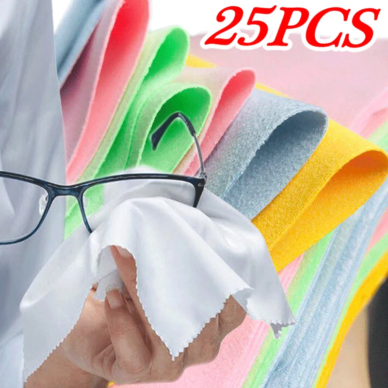 2Pcs Glasses Cleaner Wipes Eye Glasses Wipes Microfiber Cloth Glasses  Cloths Screen Cleaning Cloths 