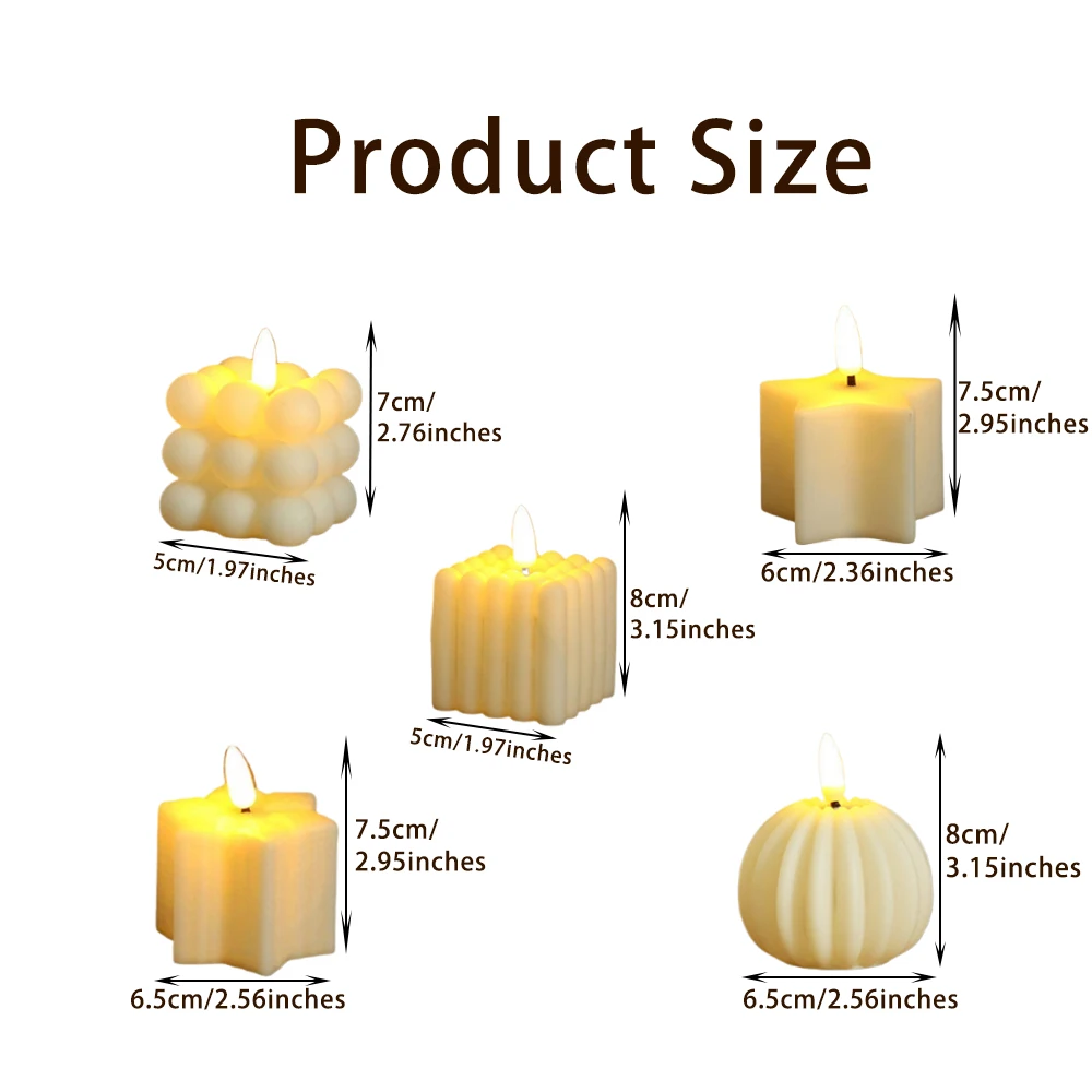6pcs Led Mini Originality Candle Light, Electronic Candle Light For Romantic Events,Christmas, Parties And Marriage Proposal