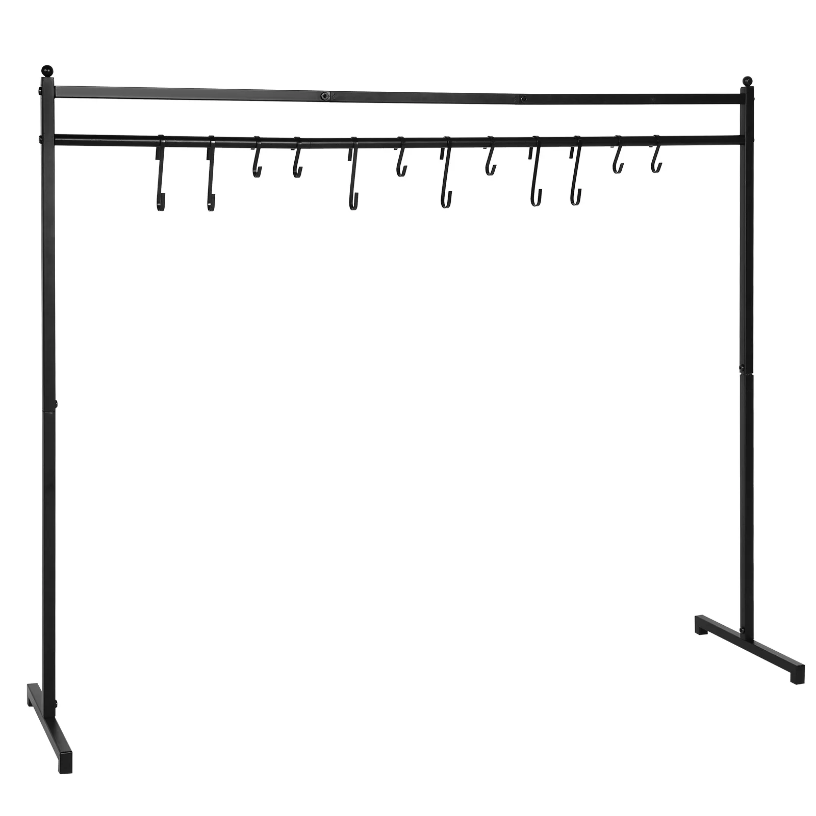 Christmas Metal Holiday Decor Hanger with 12 Hooks Floor-Standing Stocking Stand Floor Metal Stocking Hangers for Home Floor