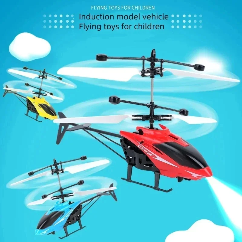 Vue rapprochée du mini drone hélicoptère télécommandé rechargeable, jouet volant avec suspension stable