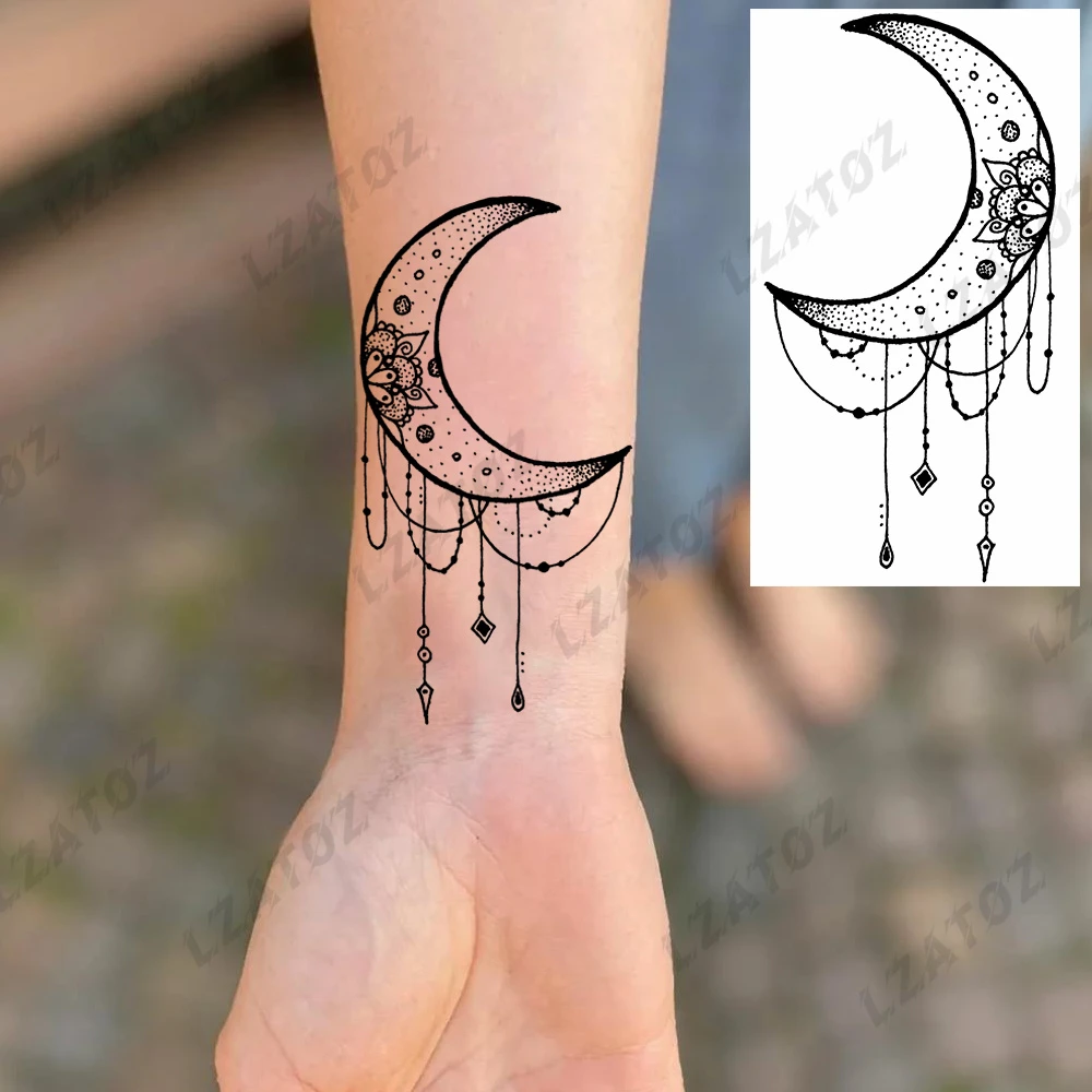 Moon temporary tattoos set  Ducky Street